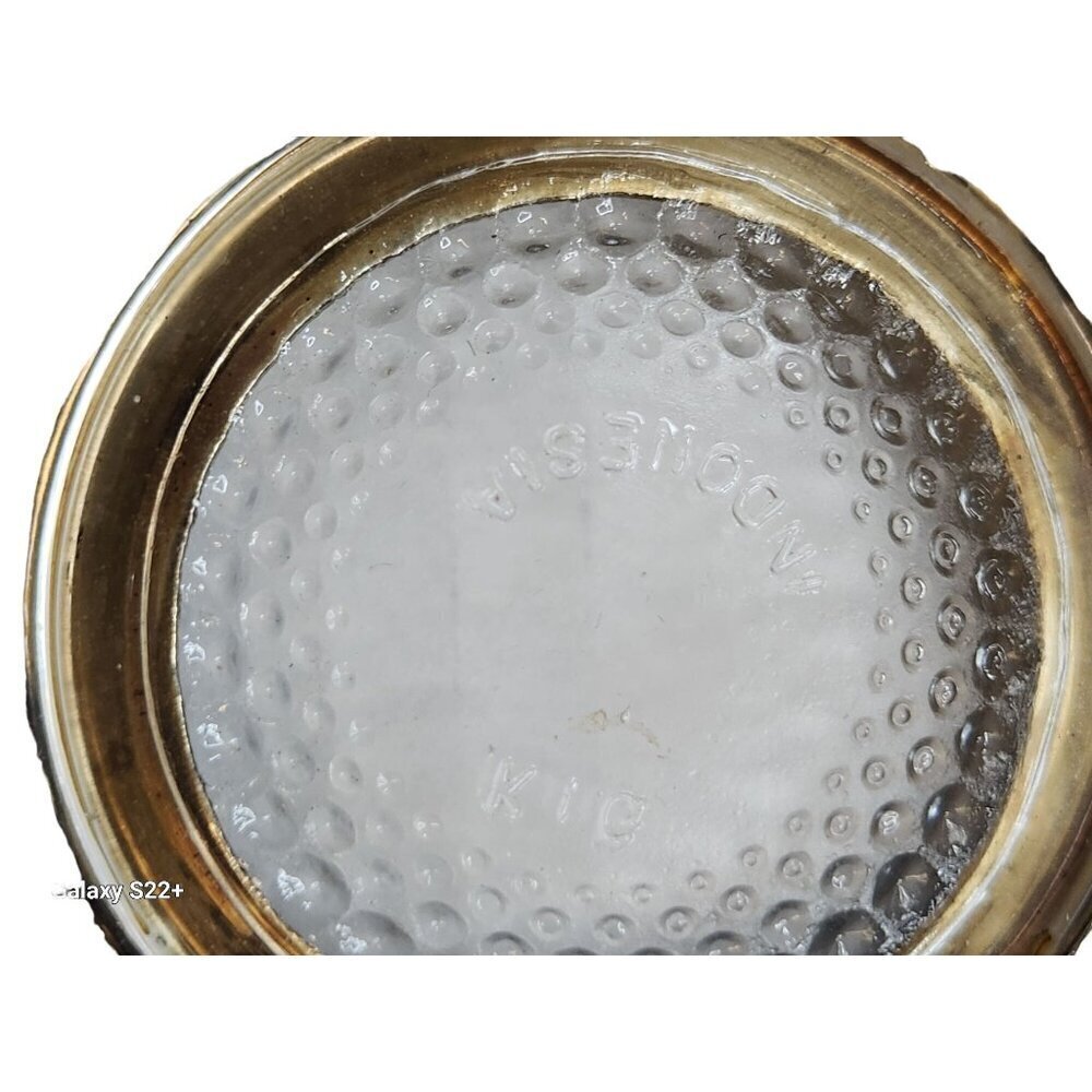 4"  VINTAGE GENUINE CRYSTAL & SILVER PLATE PEDESTAL BOWL BY KINGSLEY - Picture 5 of 5